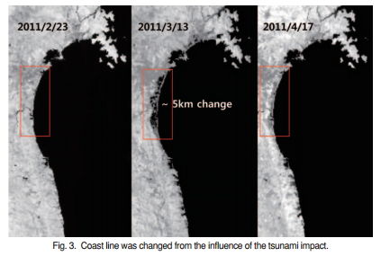 천리안 해색위성 GOCI를 이용한 일본 동부 지진해일 영향 연구 첨부 이미지