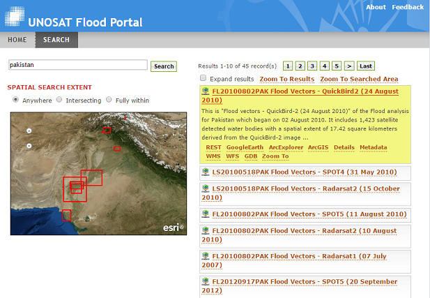 UNOSAT Flood Portal 첨부 이미지
