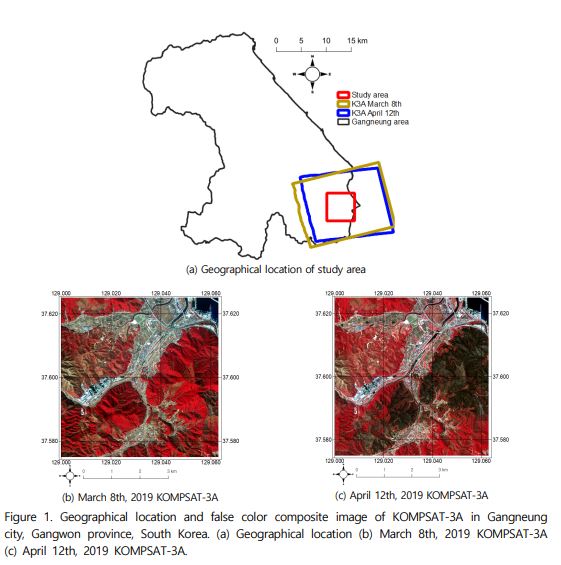 Slope-Aspect 알고리즘을 활용한 강릉시 산불 피해지역 실표면적 산출 방법