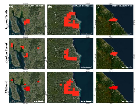 Machine Learning-Based Near-Real-Time Monitoring of Wildfire Spread Extent Using GK2A and VIIRS
