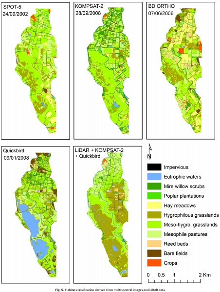 Combined use of LiDAR data and multispectral earth observation imagery for wetland habitat mapping  첨부 이미지