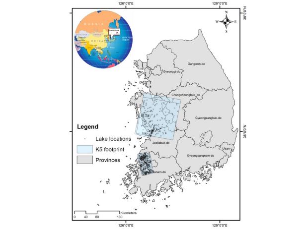 Lake detection and semantic segmentation using a deep learning model and Kompsat-5 images