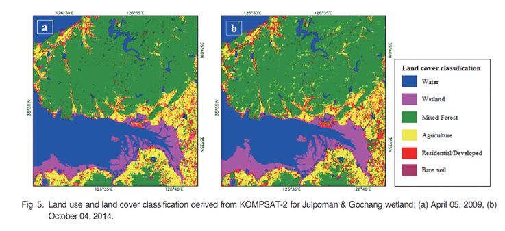 서해연안 토지이용 및 토지피복 변화탐지를 위한 KOMPSAT-2 영상의 활용 첨부 이미지