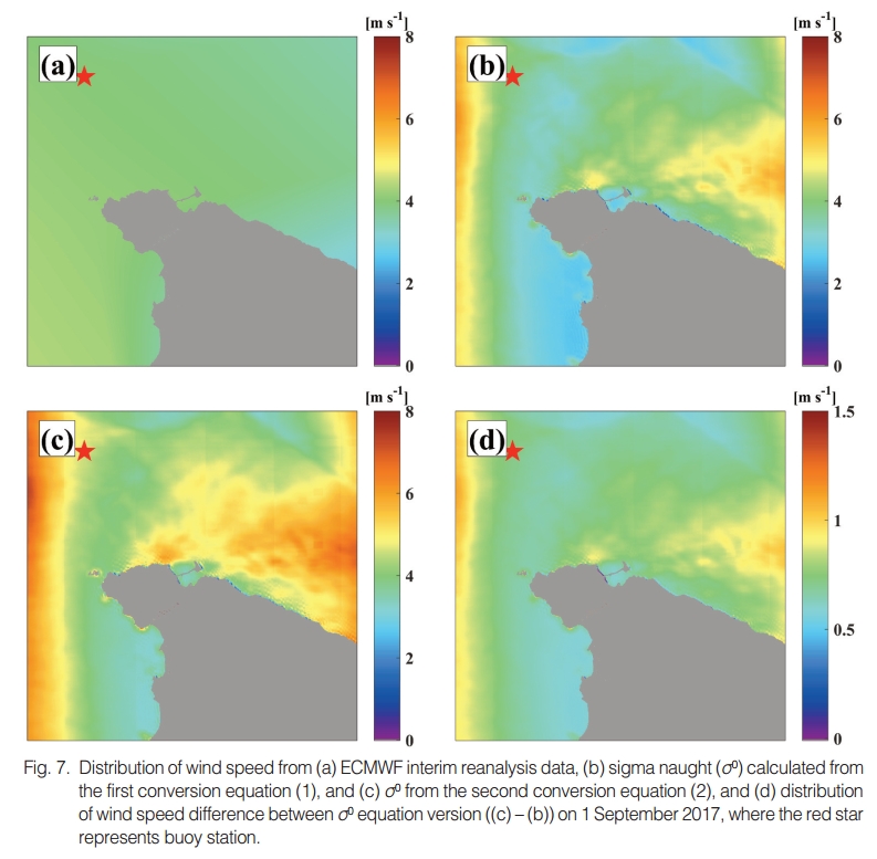 KOMPSAT-5 후방산란계수 자료로 산출된 해상풍 검증 첨부 이미지