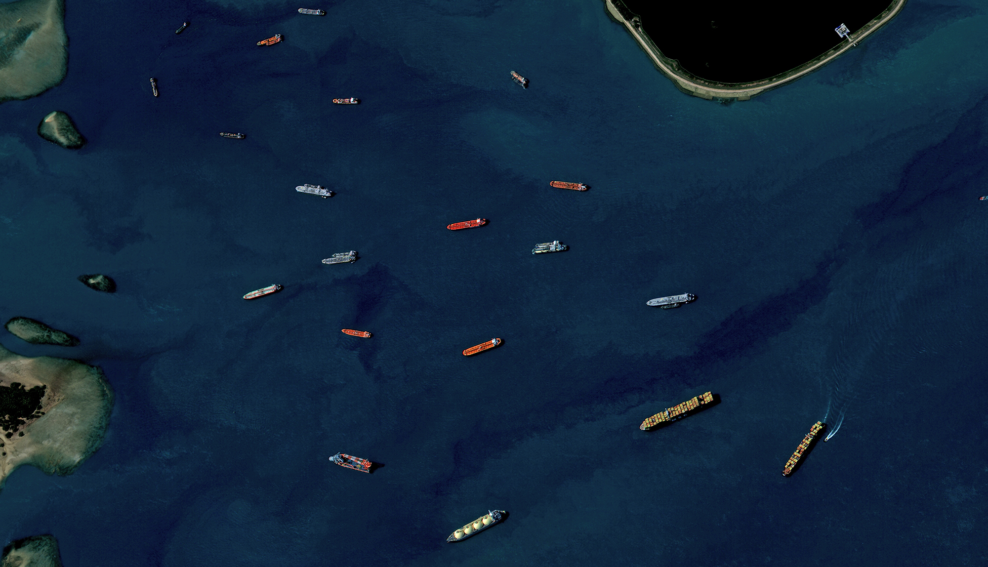 싱가포르 해협 KOMPSAT3 Image