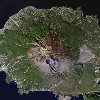 일본 Sakurajima 사쿠라지마 분화