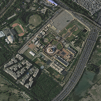 주요도시 위성 영상