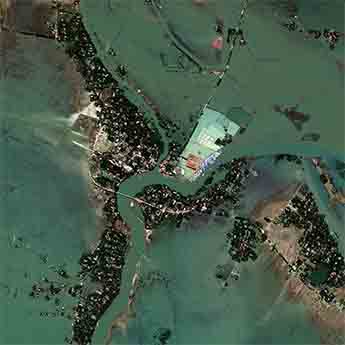 방글라데시 Sylhet Division 장마로 인한 홍수