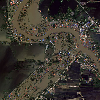 태국 Ayutthaya 홍수